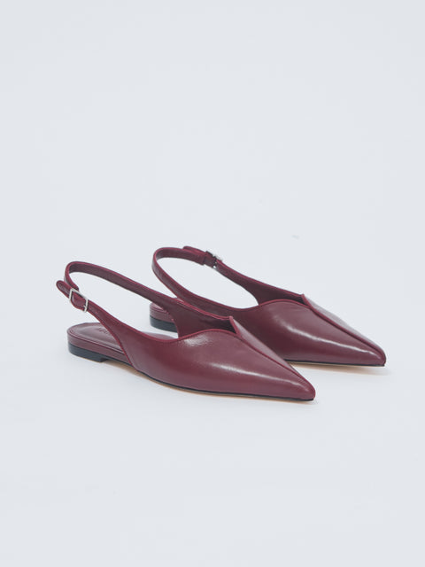 Cynthia Flat, burgundy