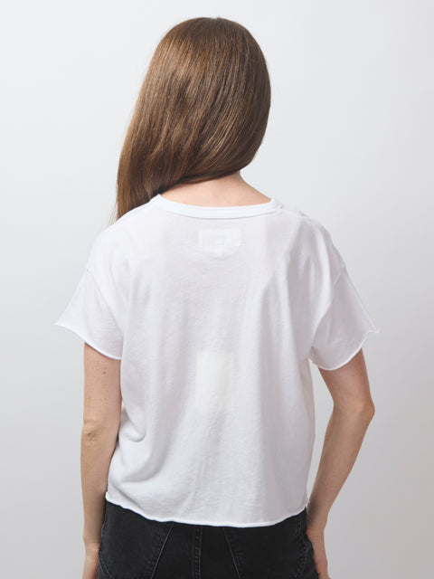 Crop Tee, True White