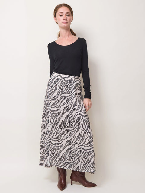 Bowie Mara Midi Skirt, Ecru