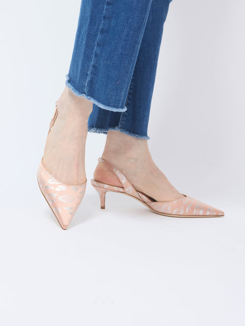 Classic Slingback, Blush Leopard