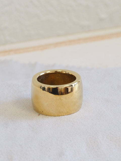 Wide Band Ring, bronze