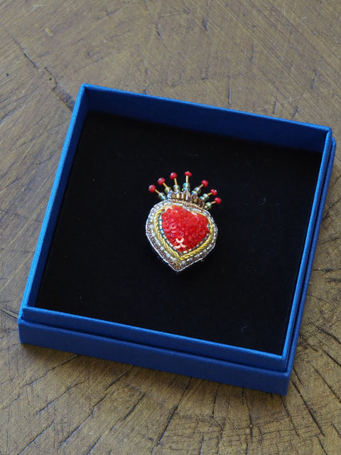 Queen of Hearts Brooch