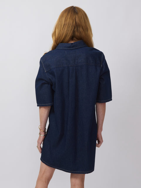 Satilly Dress, soft denim