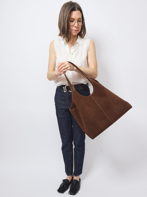 Cabas XL, cocoa suede