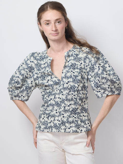 Sculpted Bina Top, Tropical Midnight