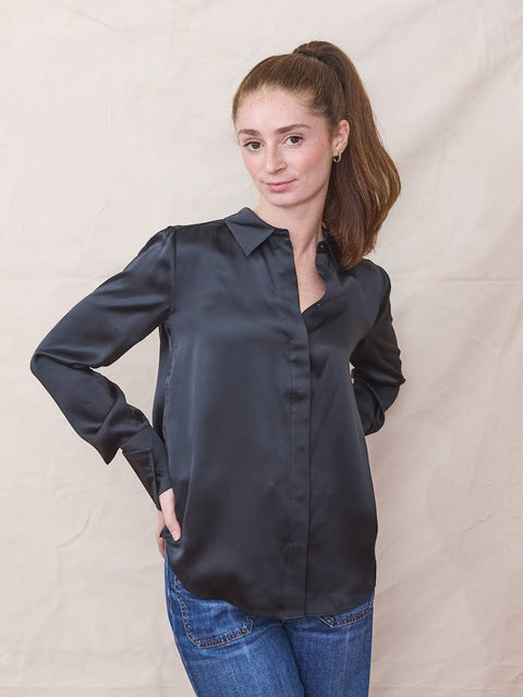 Le Blouse Snipped, Black