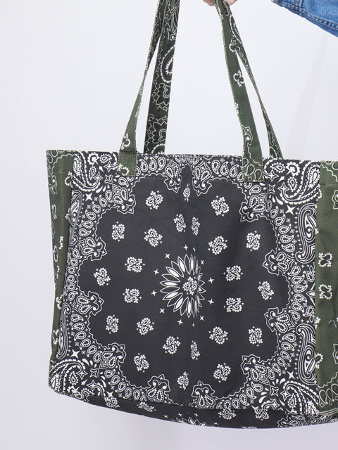 Bailey Tote, Black/Army