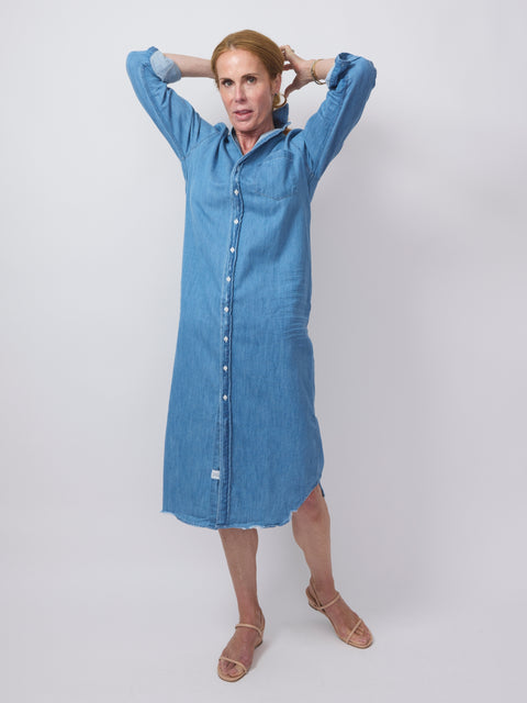 Rory Maxi, Vintage Stonewashed Indigo