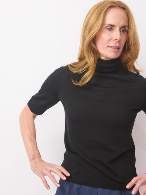 Turtleneck SS, noir