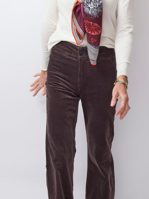 Brighton Wide Leg Cord, Chocolate