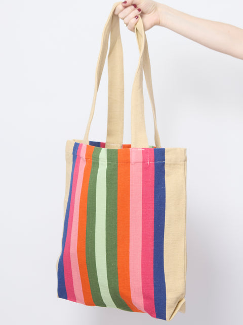 Garza Marfa Tote, Indigo Spectrum