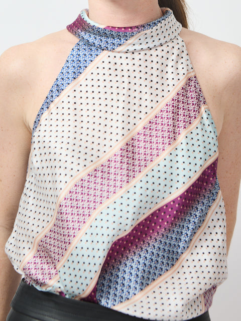 Kelly Blouse, coastal stripe