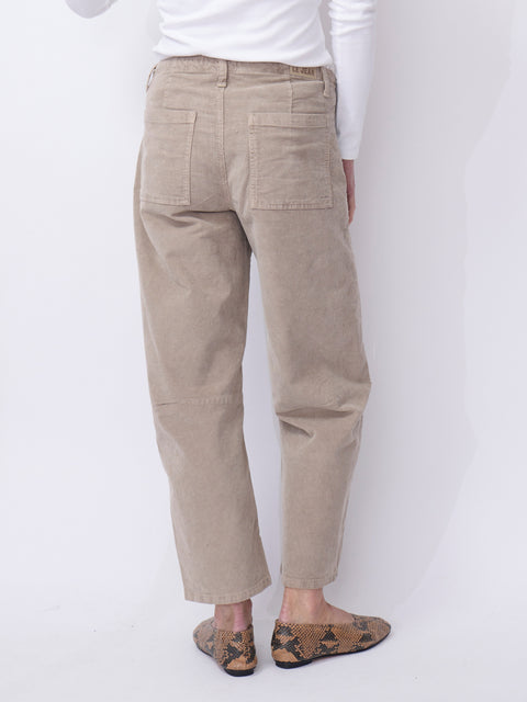 Corduroy Utility Soft Barrel, Soft Taupe