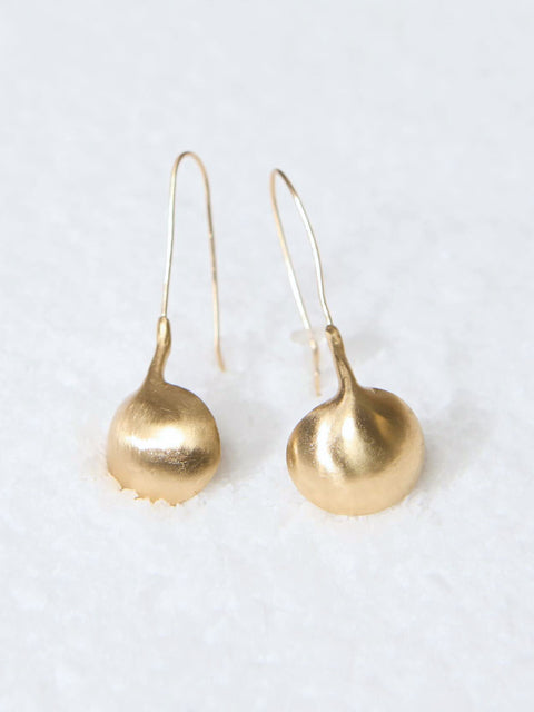 Ruth Single Drop Bronze Earring