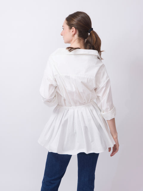 Falling off the Shoulder Top, White