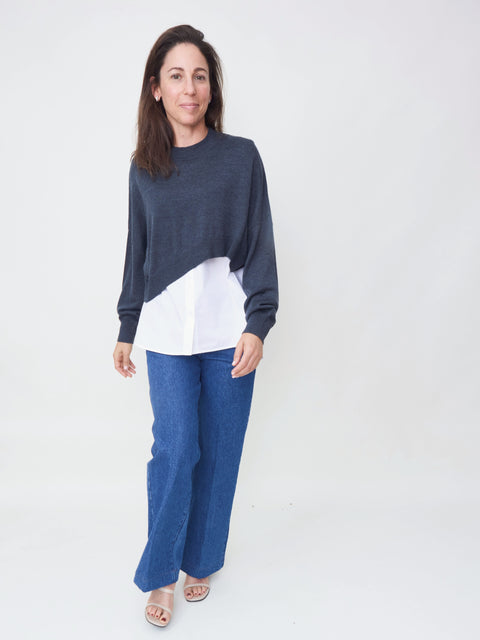 2-Piece Pullover, grey