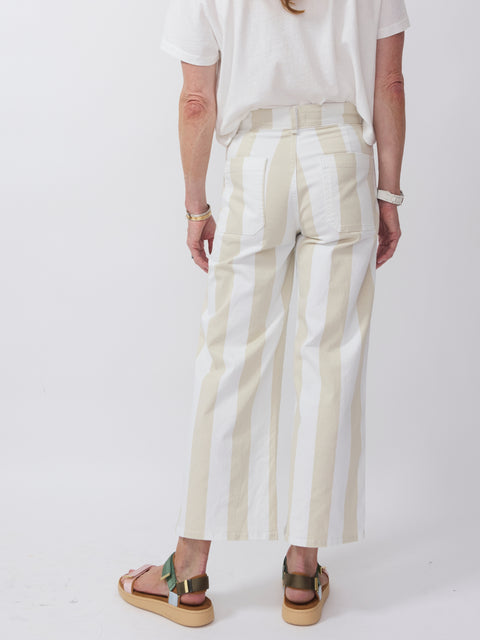 Cropped Sailor, sand stripe
