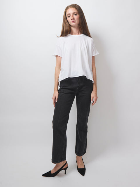 Crop Tee, True White