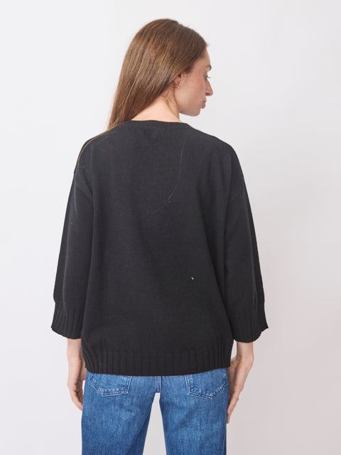 Bracelet Sleeve Pullover, Black