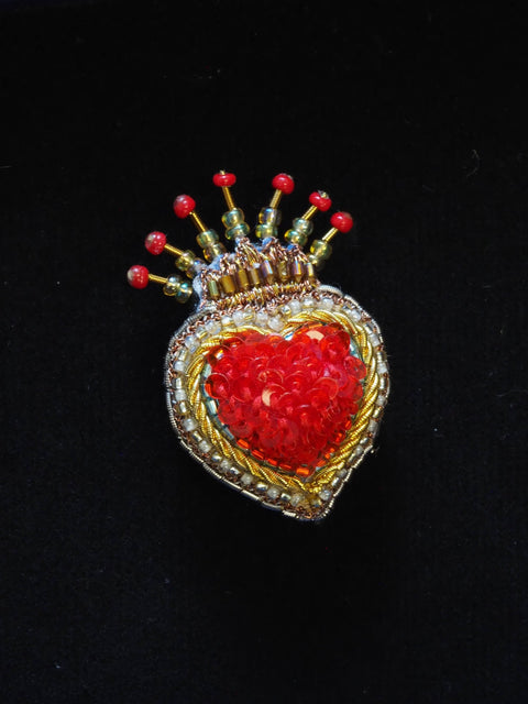 Queen of Hearts Brooch