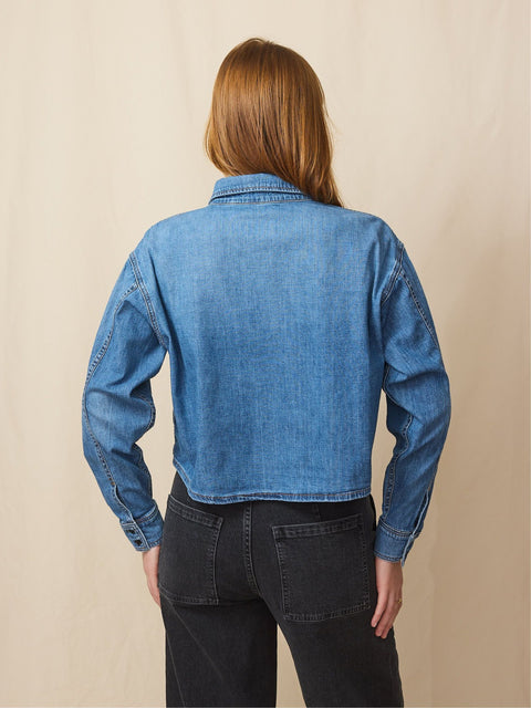 Crop Denim Shirt, Muse