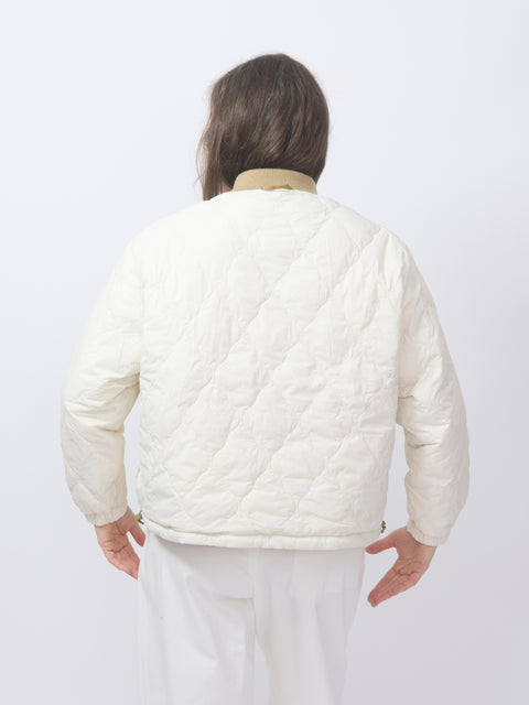 The Reversable Ultra Light Puffer, Khaki Bandana