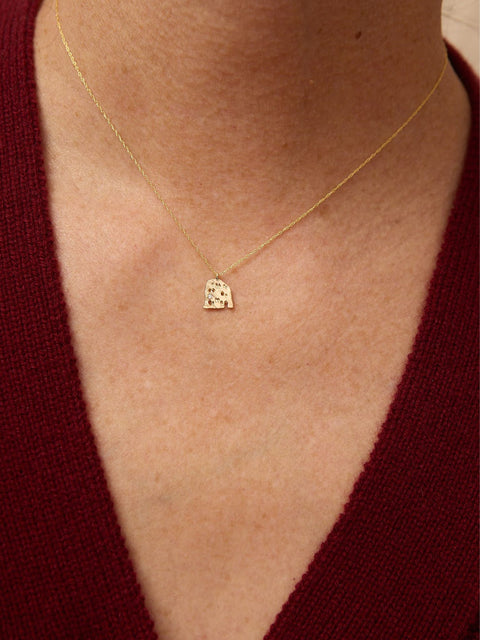 Sanctuary Square Pendant, 14k