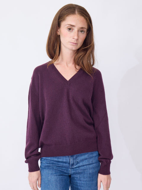 Light V Neck, Black Narcissus