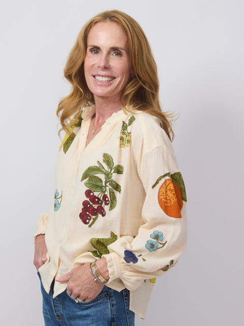 Poet Nine Fruit Blouse, Off-White