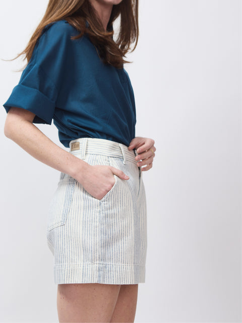 Trouser Short, summer stripe