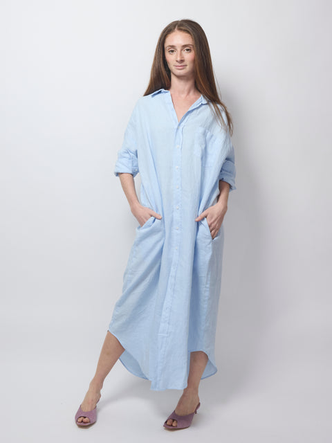 Megan, French Blue Linen