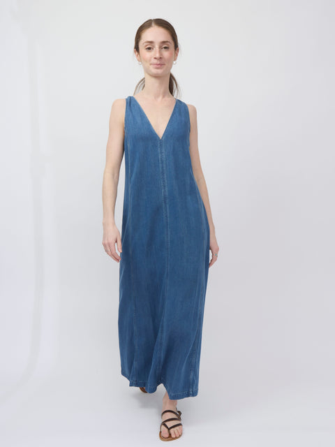 Saskylar Dress, medium denim blue