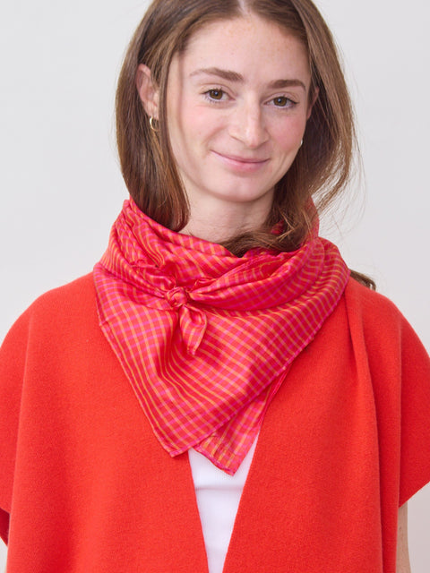 Light Silk Cowboy Scarf, Janie in Hot Tamale