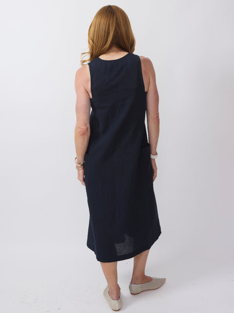 Mona Dress, Midnight Checkered