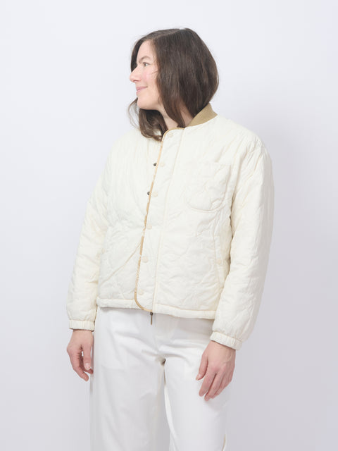 The Reversable Ultra Light Puffer, Khaki Bandana