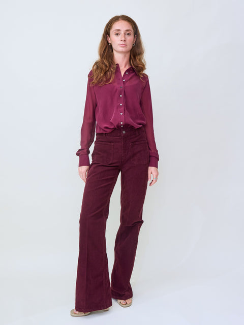 Dompay, bordeaux corduroy