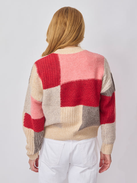 Marguerite Pullover, patchwork