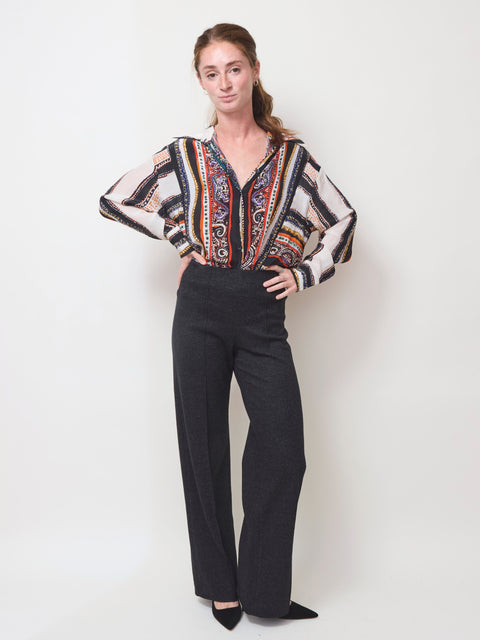 Elaine, asphalt fluid flannel