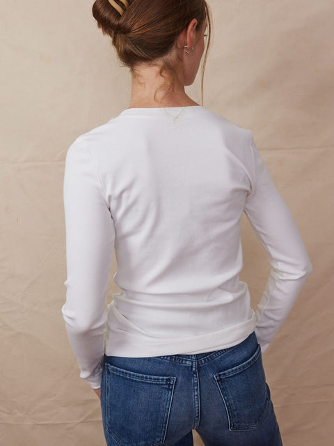 Lisa Long Sleeve, white