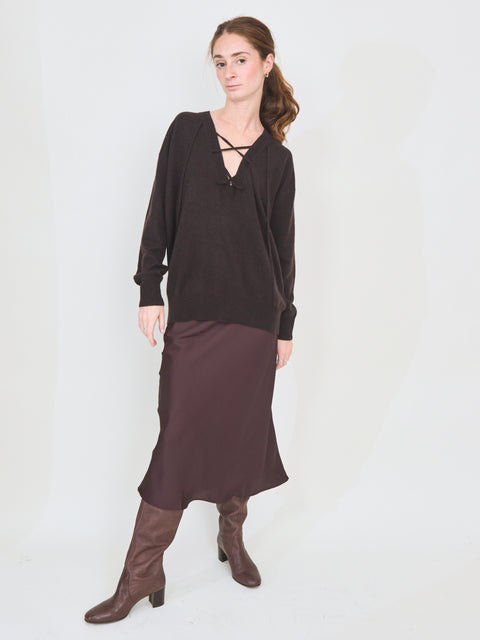 Erna Sweater, dark oak