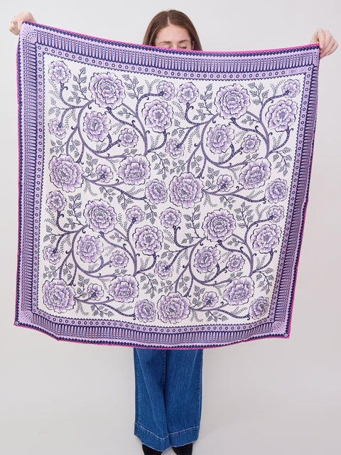 Ramble in Viola, silk wild rag