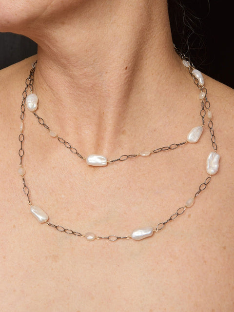 Pearl Chalcedony Necklace