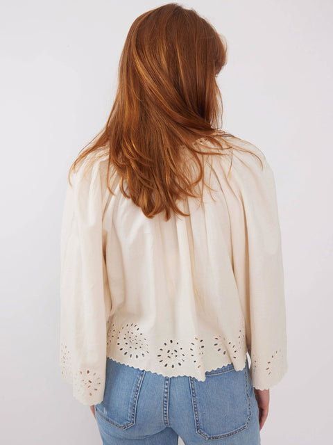 Bellflower Top, Cream