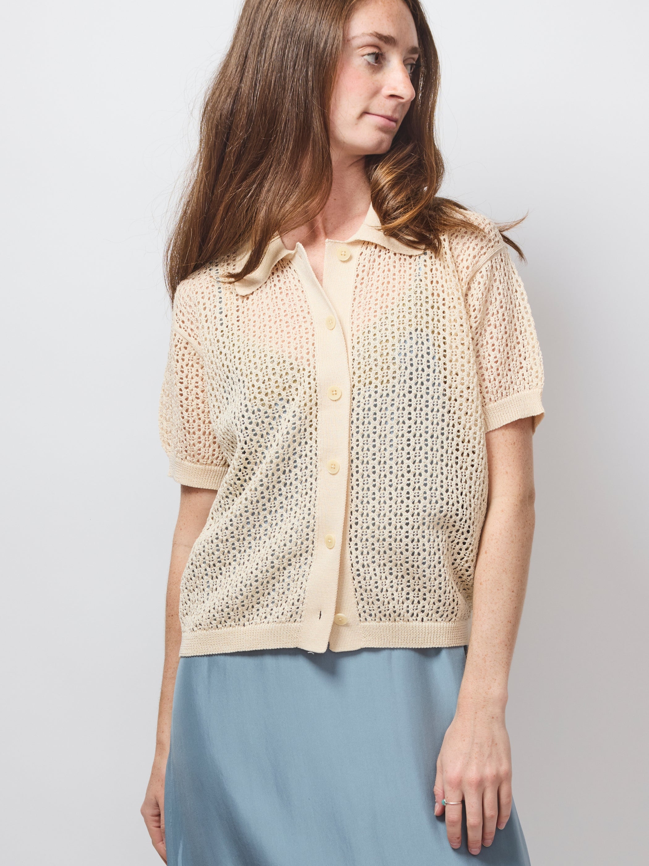 Crochet Polo, Natural – teaandoranges