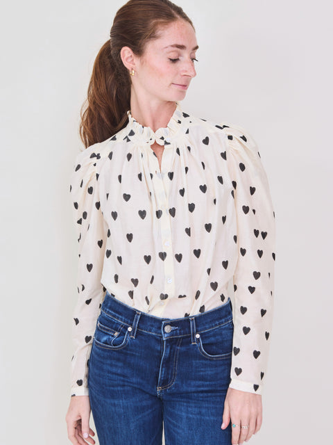 Artemis Shirt, White Heart