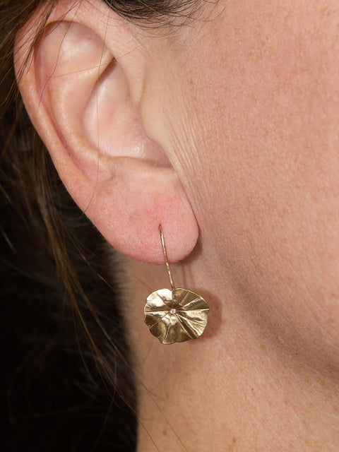 Petite Pennywort Bronze Earring