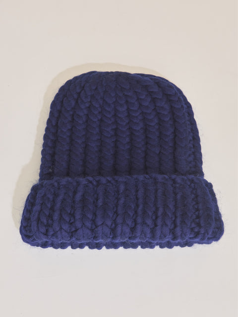 Soft Wool Roving Hat, navy