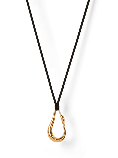 Egret Rope Necklace, gold