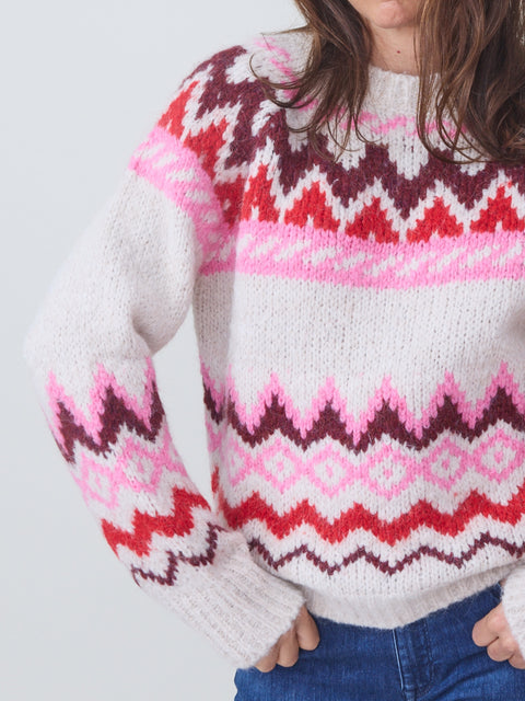 Magie, ecru/pink