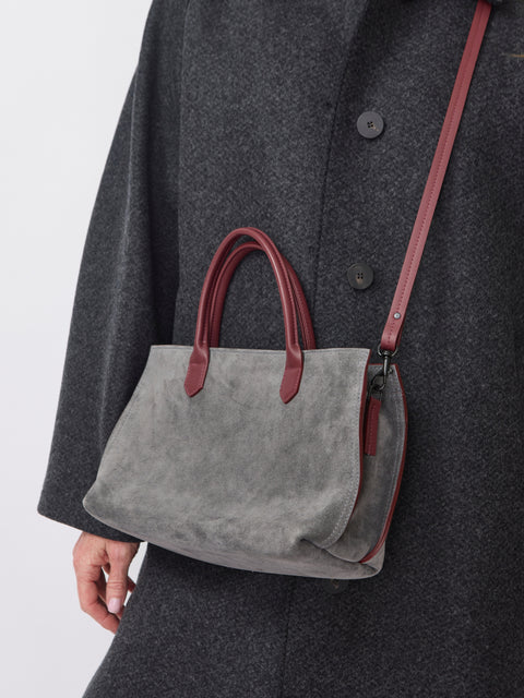 Small Daybag, Ash Suede